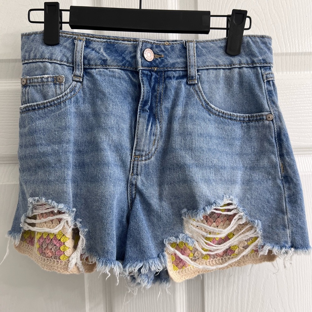Denim shorts